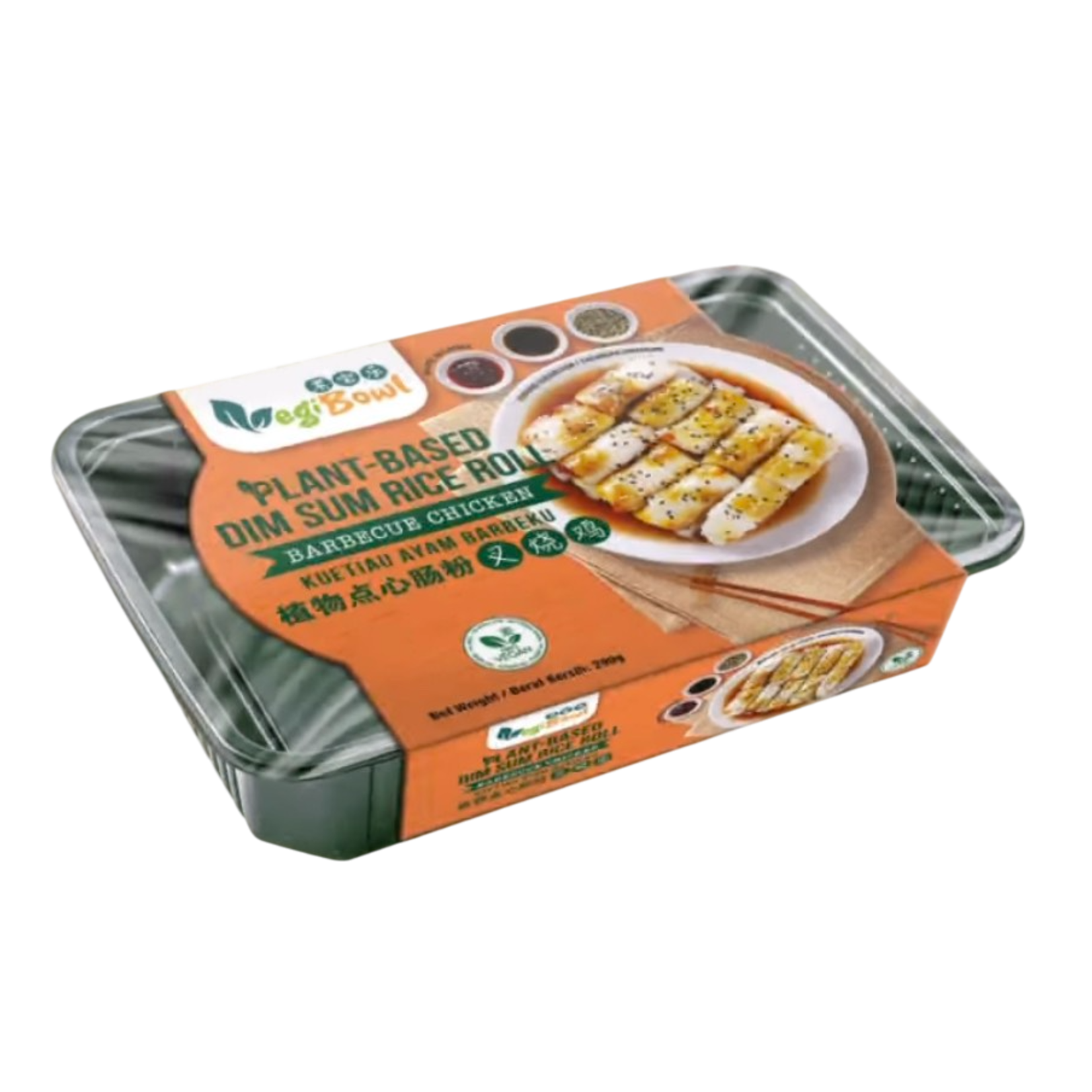 VegiBowl Vegetarische Dim Sum Rijstrol - Barbecue kip