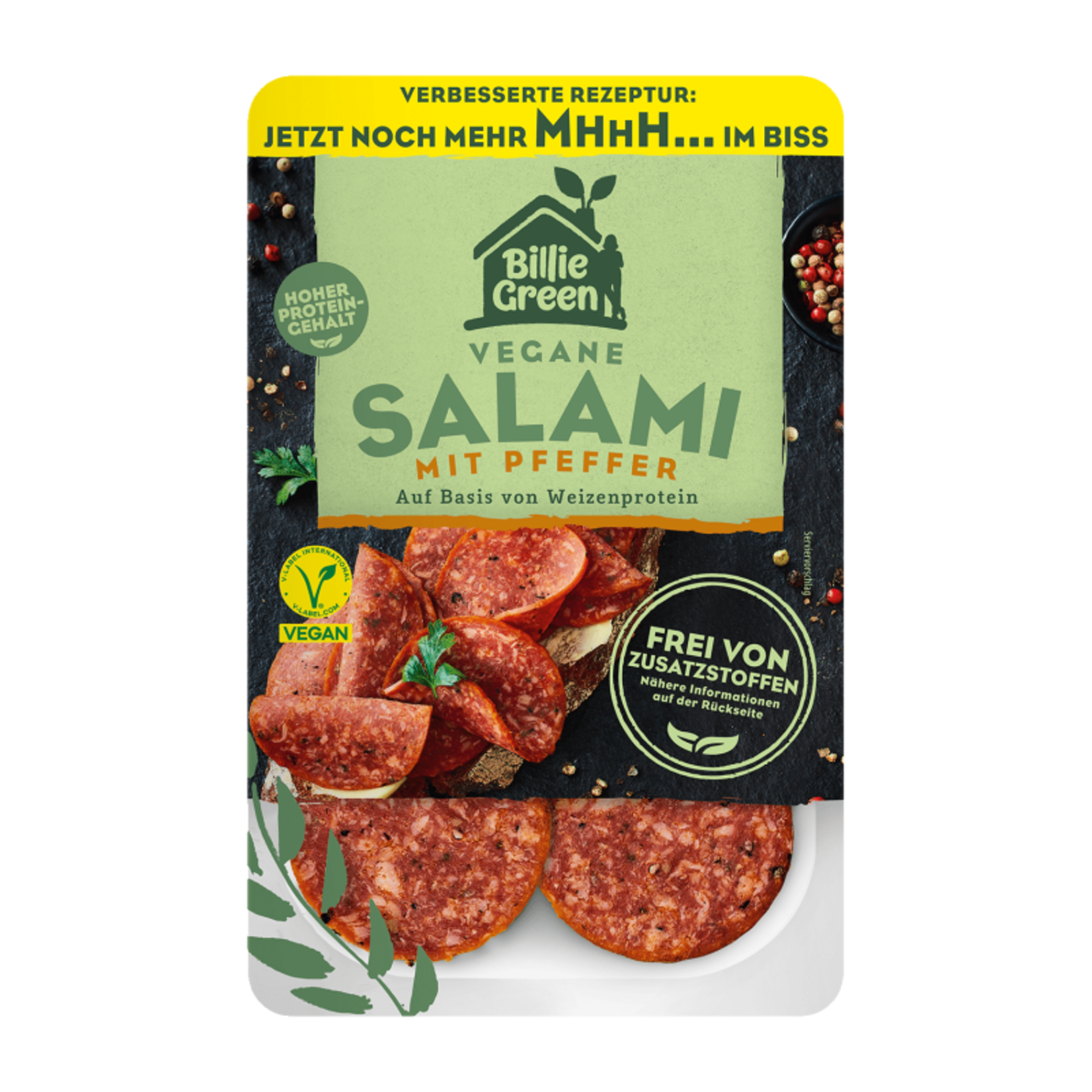 Billie Green Billie Green Vegan Salami with Pepper