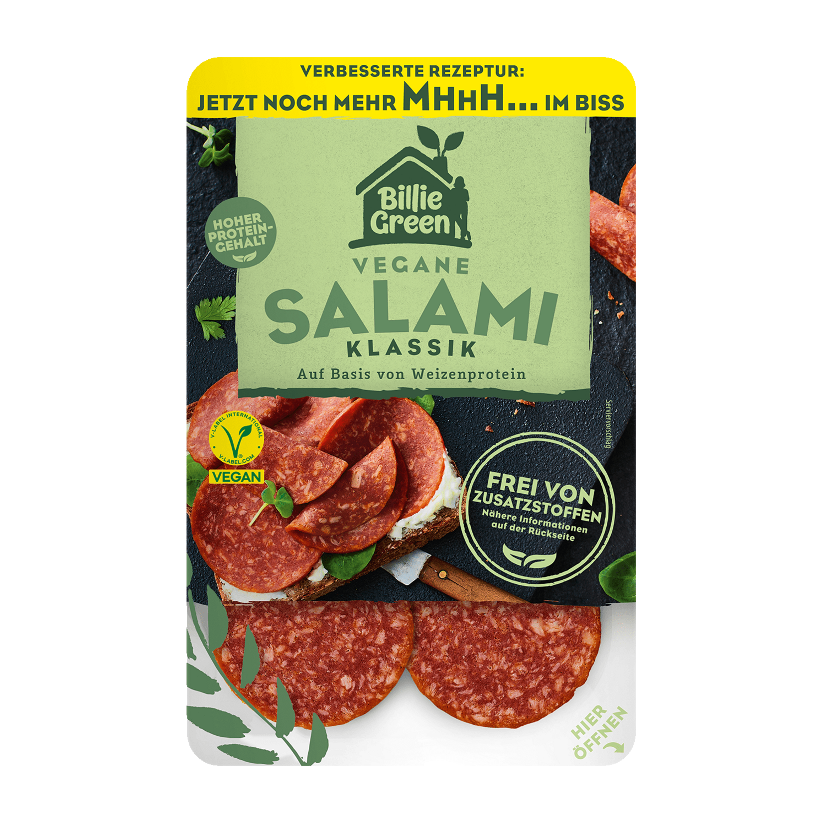 Billie Green Billie Green Vegan Salami with  Klassik