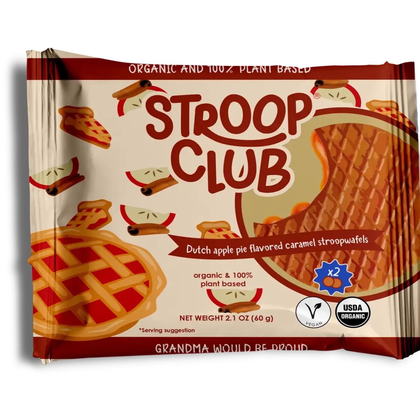 STROOP CLUB [V] BIO Apple Pie Caramel Stroopwafel 2-packs |