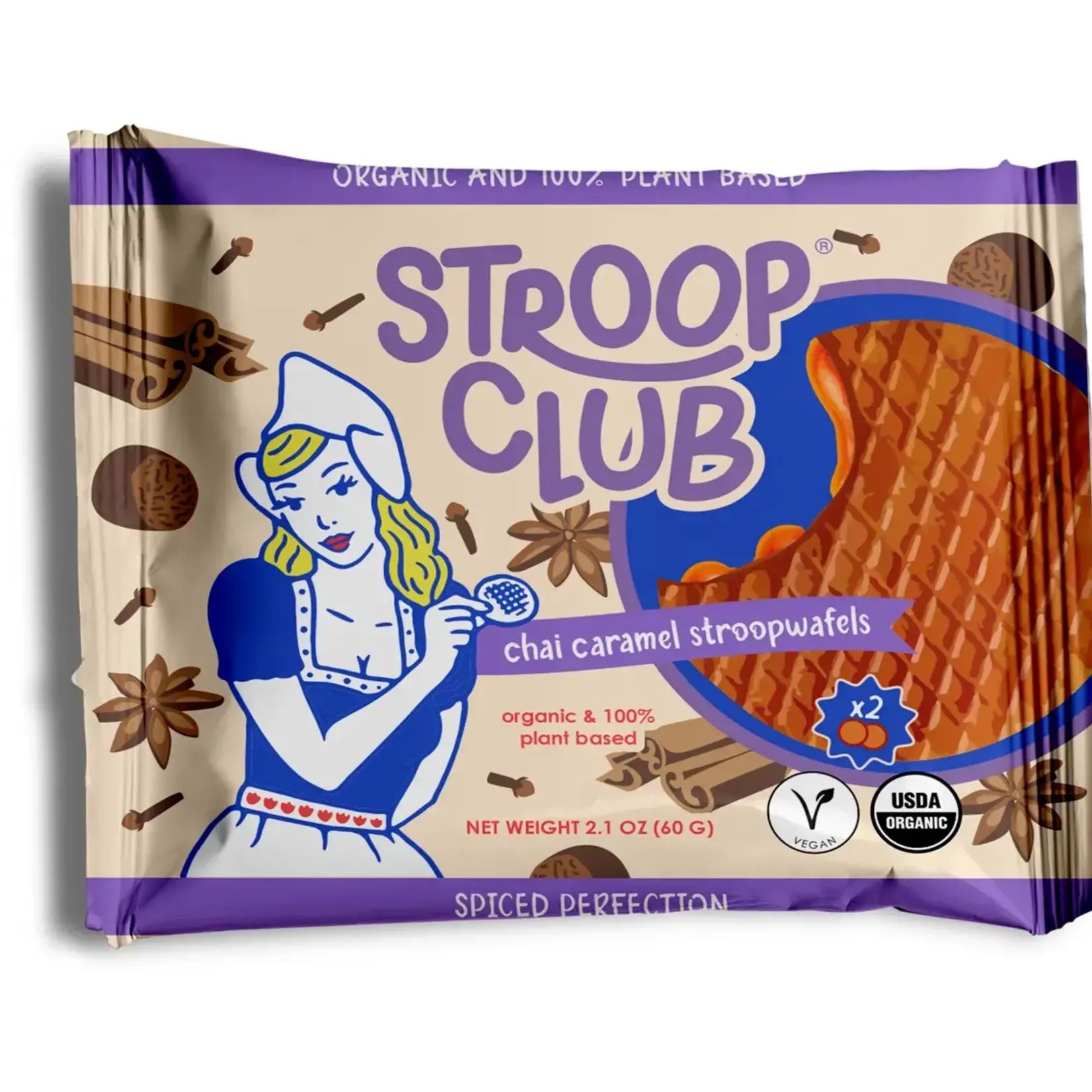 STROOP CLUB Stroop Club Vegan Chia Caramel Stroopwafel (2-packs)