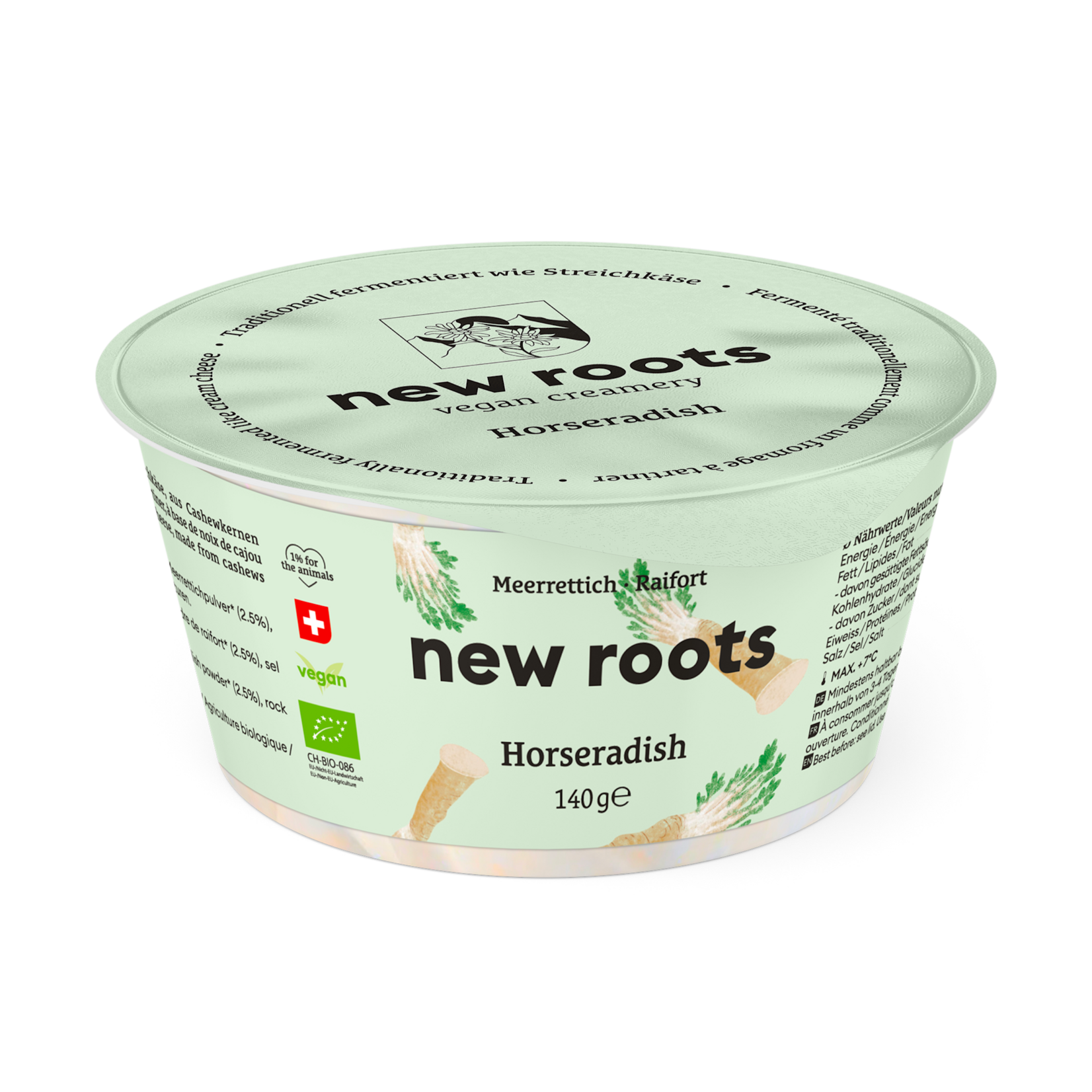 NEW ROOTS [V] Cheese Spread / Cream Cheese -   Horseradish T.H.T 24.12.2025