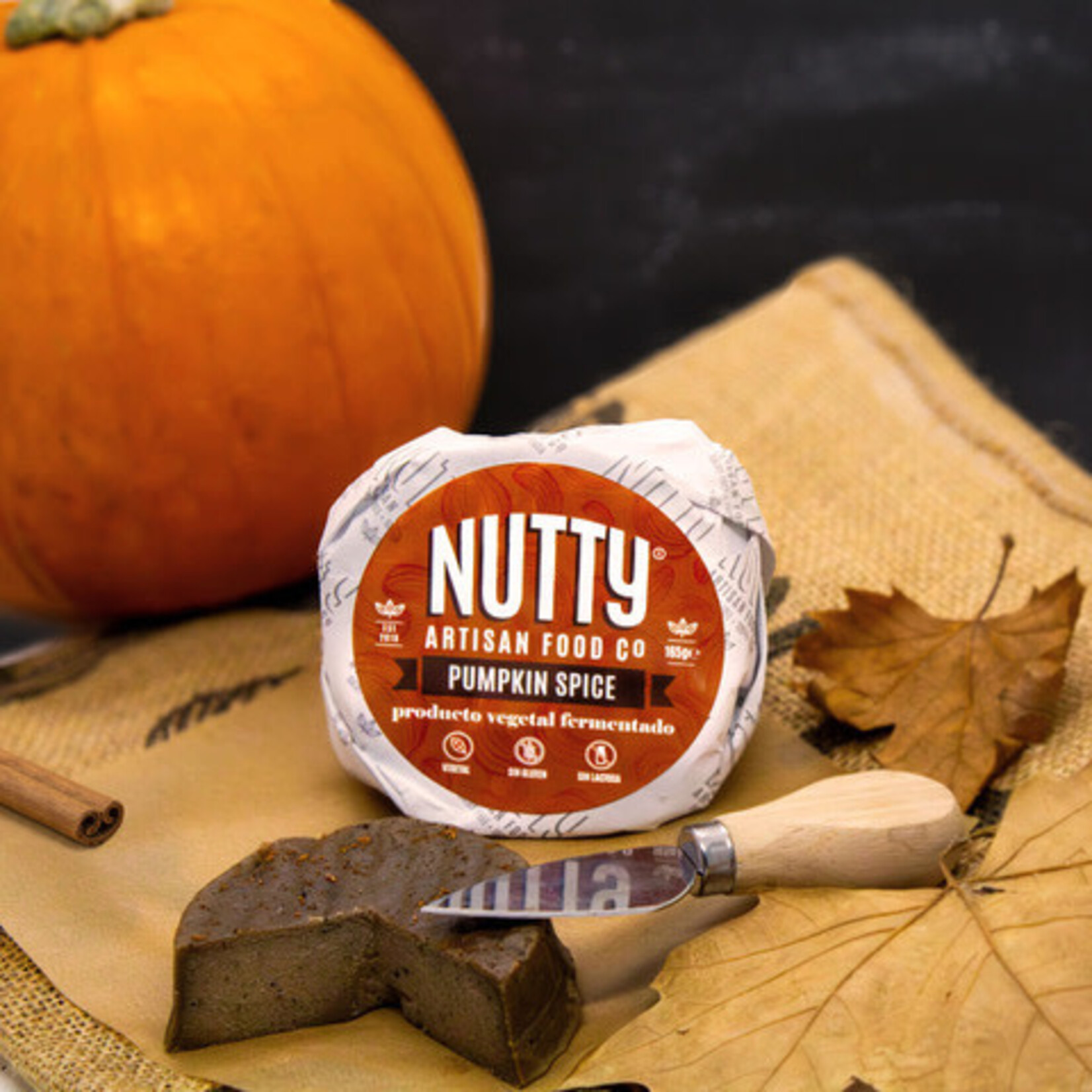 NUTTY [V] Vegan Cured Cheese with Pumpkin Spice