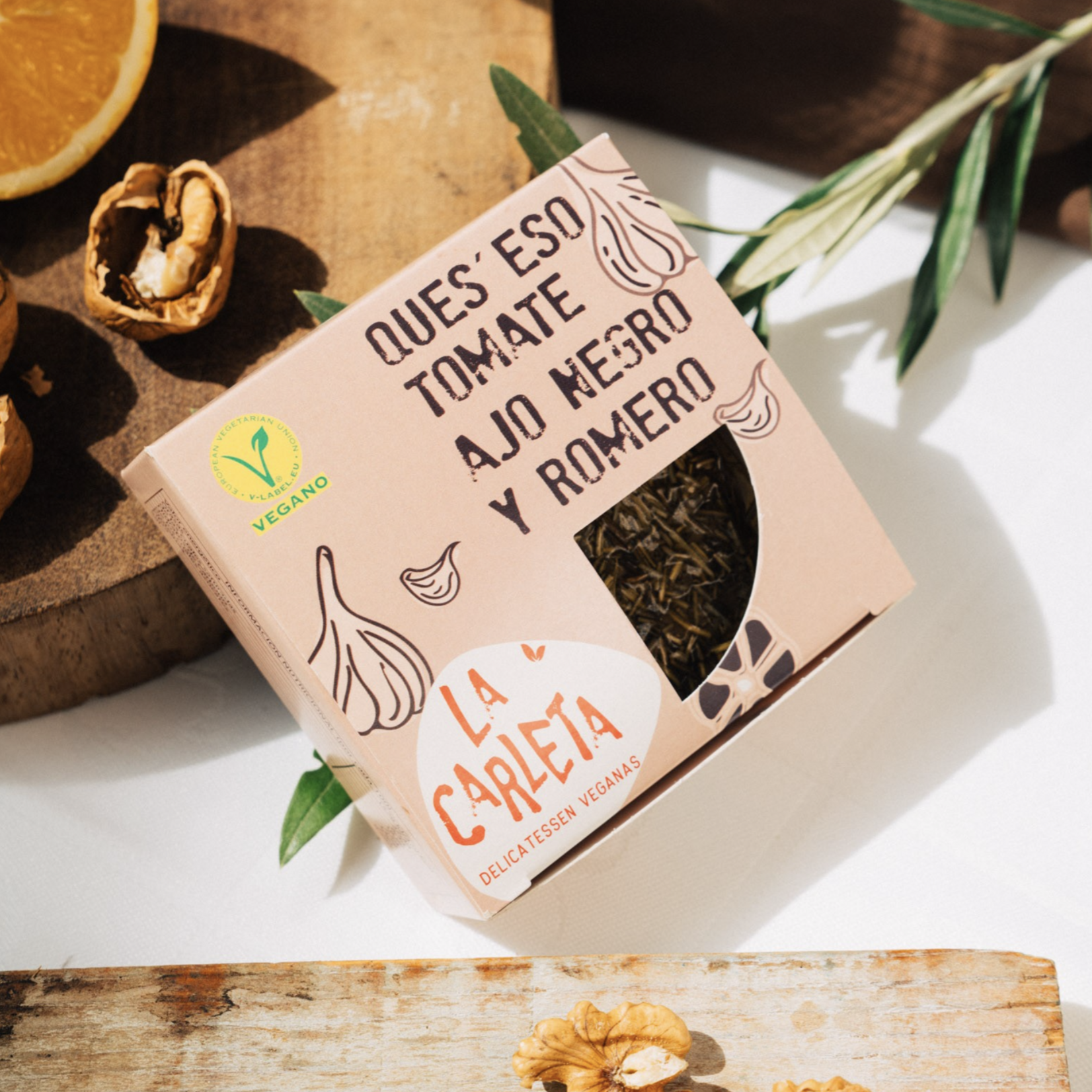 LA CARLETA LA CARLETA Aged Vegan Cheese - Tomato, Black Garlic & Rosemary