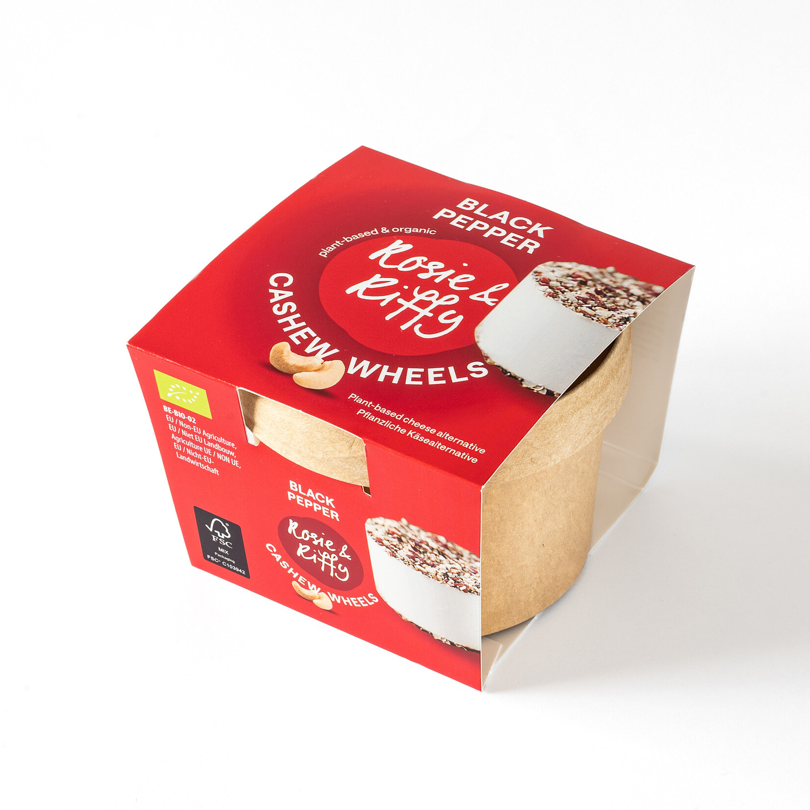 ROSIE & RIFFY ROSIE & RIFFY Creamy Cashew Wheels - Black Pepper Mix