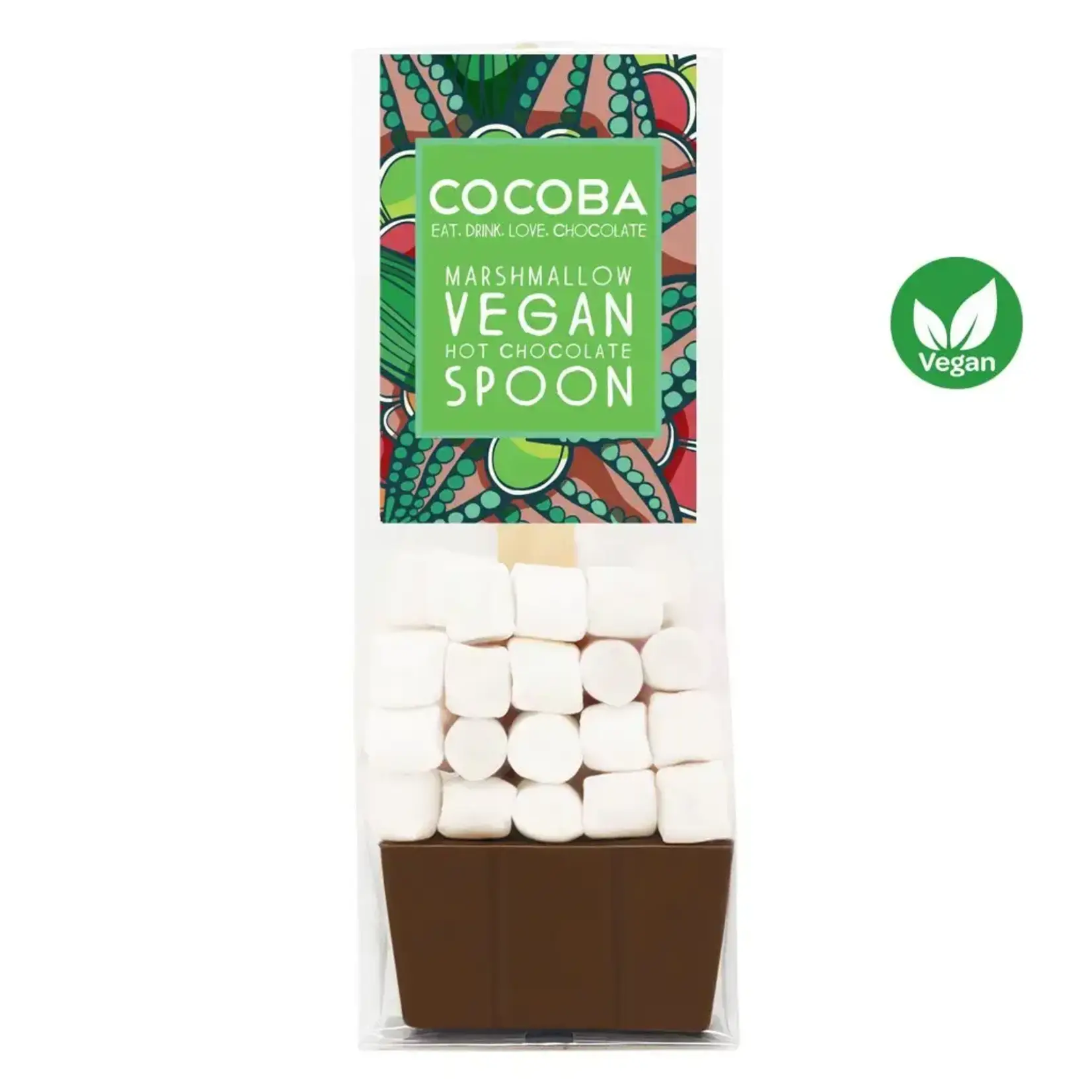 COCOBA [V] Vegan Marshmallow Milk Chocolate Hot Chocolate Spoon