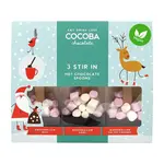 COCOBA [V] Vegan Gift Set of 3 Hot Chocolate Marshmallow Spoons