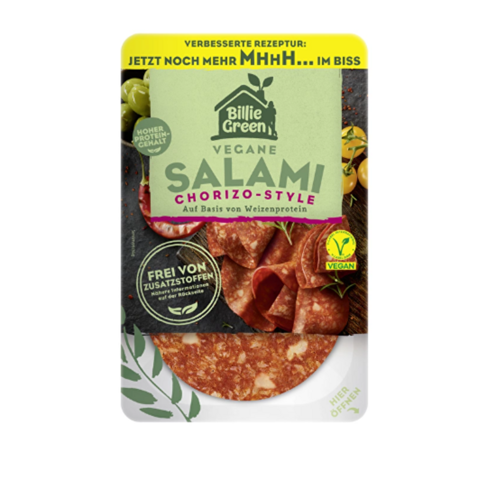 Billie Green Billie Green Vegan Salami Chorizo Slices