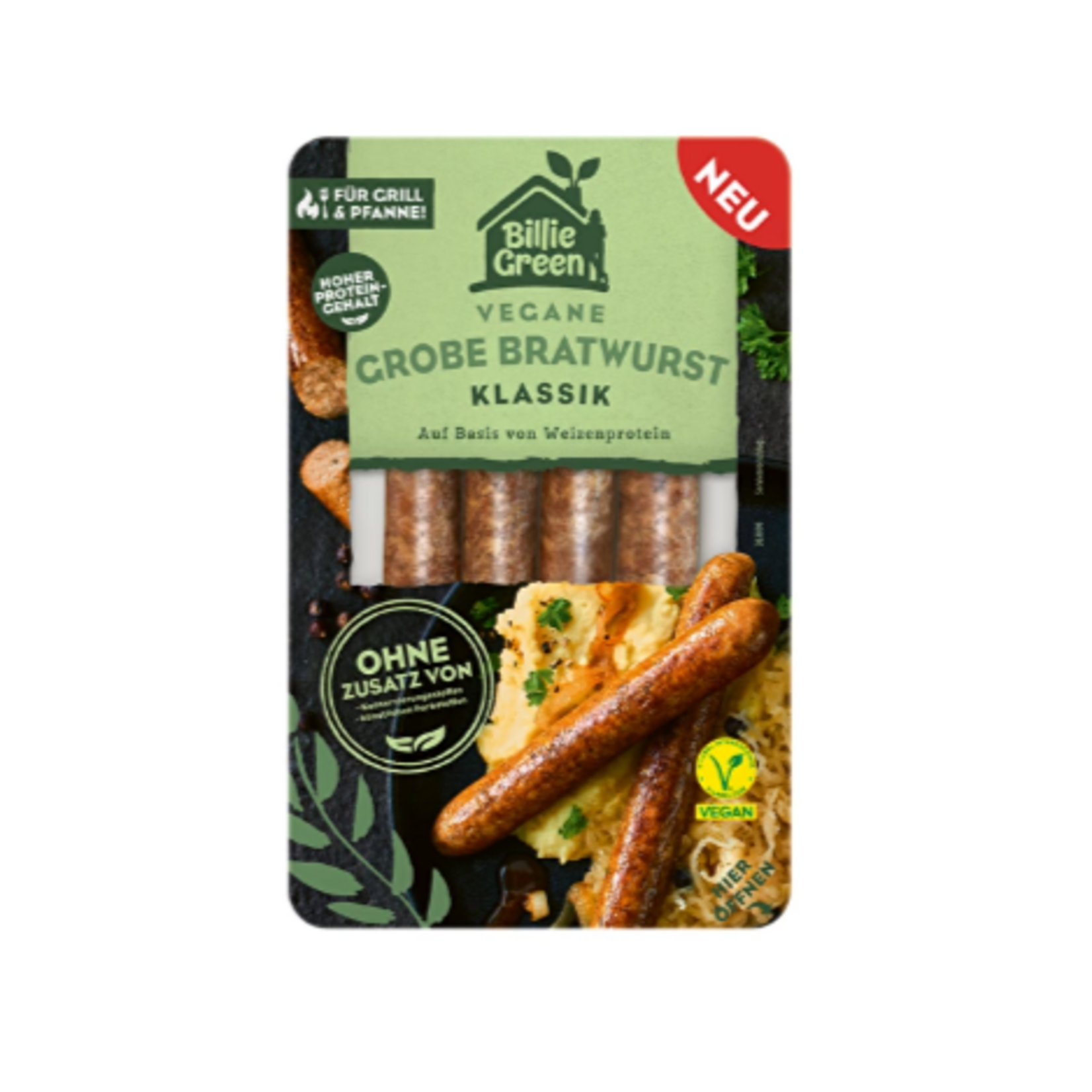 Billie Green Billie Green Vegan Coarse Bratwurst Classic