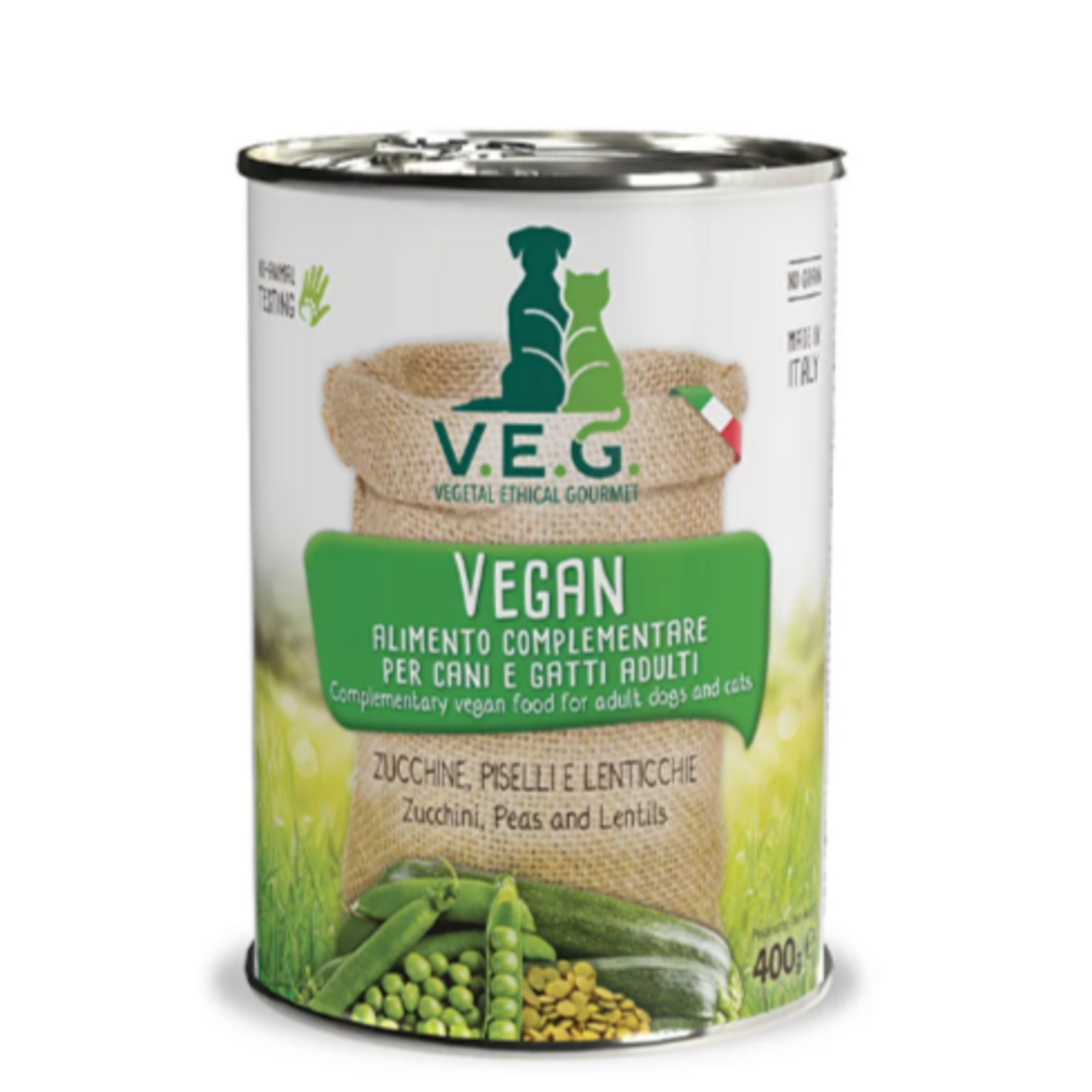 V.E.G. [V] Food for Dogs and Cats - Zucchini, Peas and Lentils