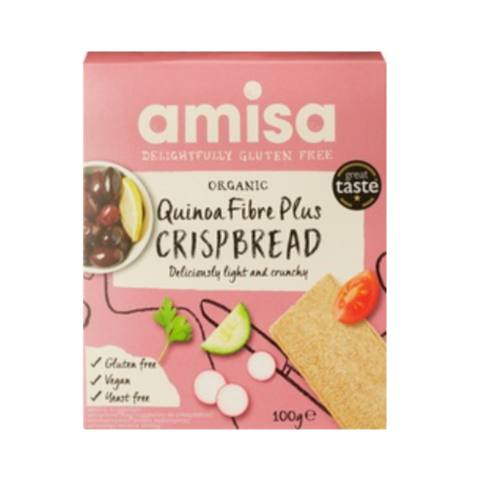 [V] BIO High-Fiber Quinoa Crackers