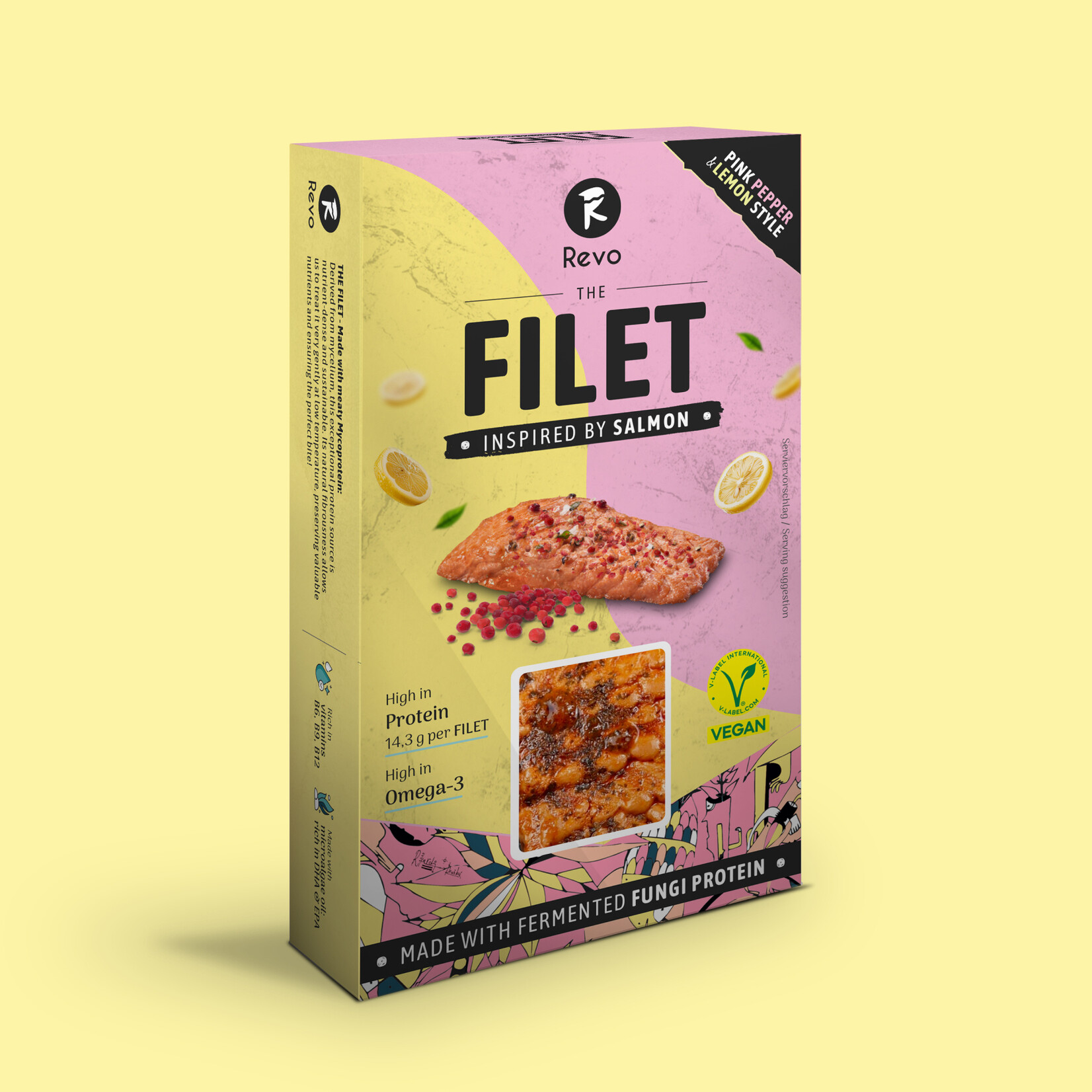 Revo Foods [V]  THE FILET - Vegan Salmon Pink Pepper &Lemon Style