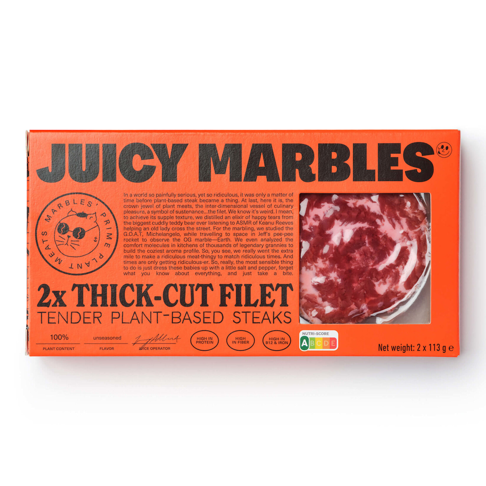 JUICY MARBLES [V] 2x Thick-Cut Fillet (Plant-Based Steak)