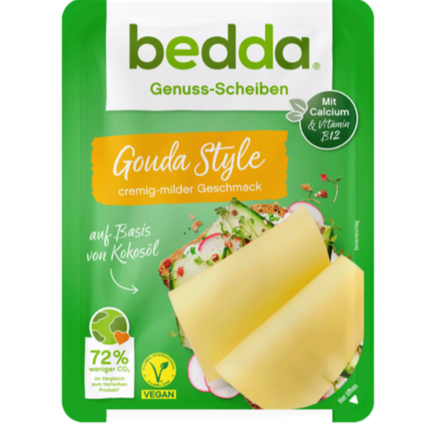 Bedda [V] Vegan Cheese Slices - Gouda Taste