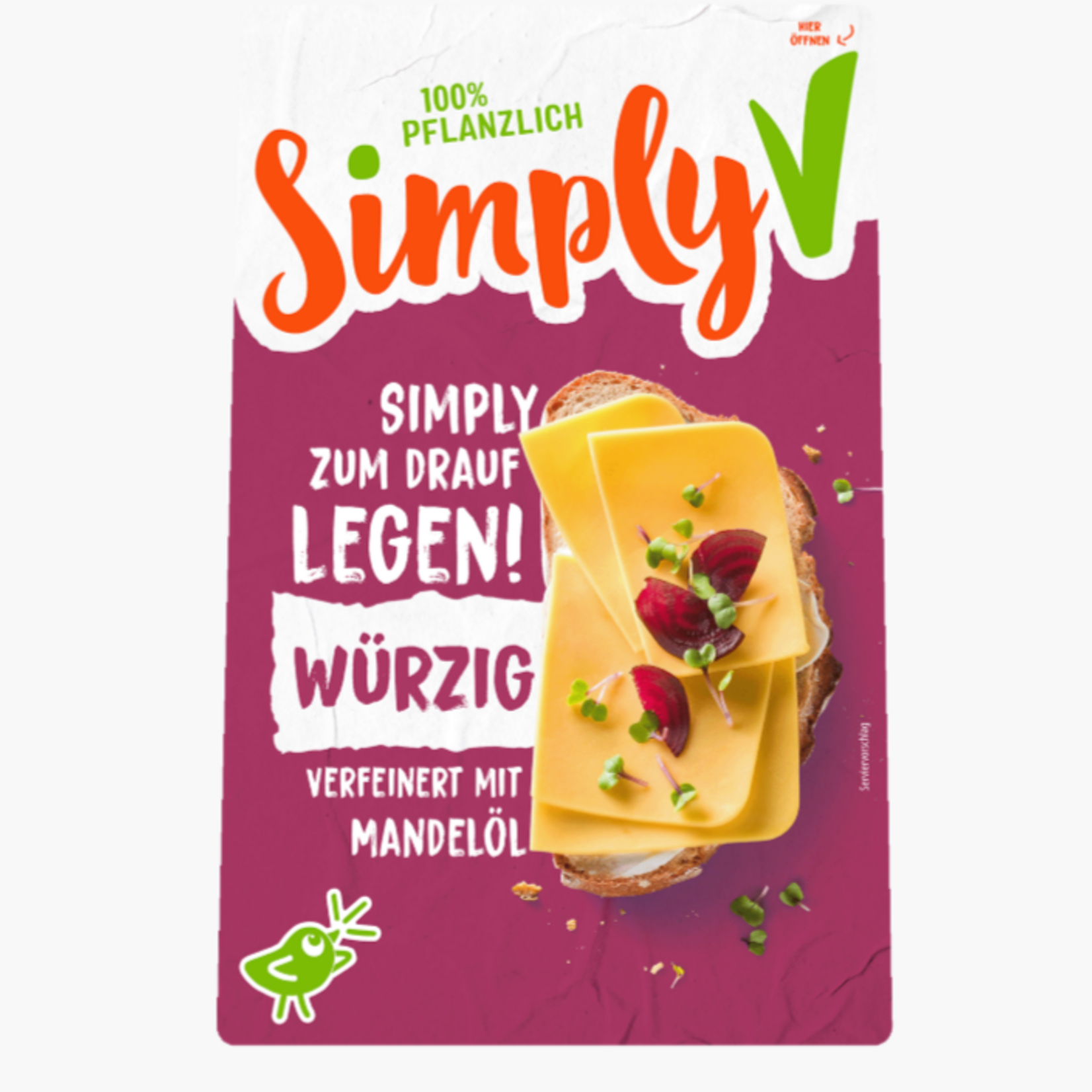 SIMPLY V [V] Vegan Cheese Slices - Spicy