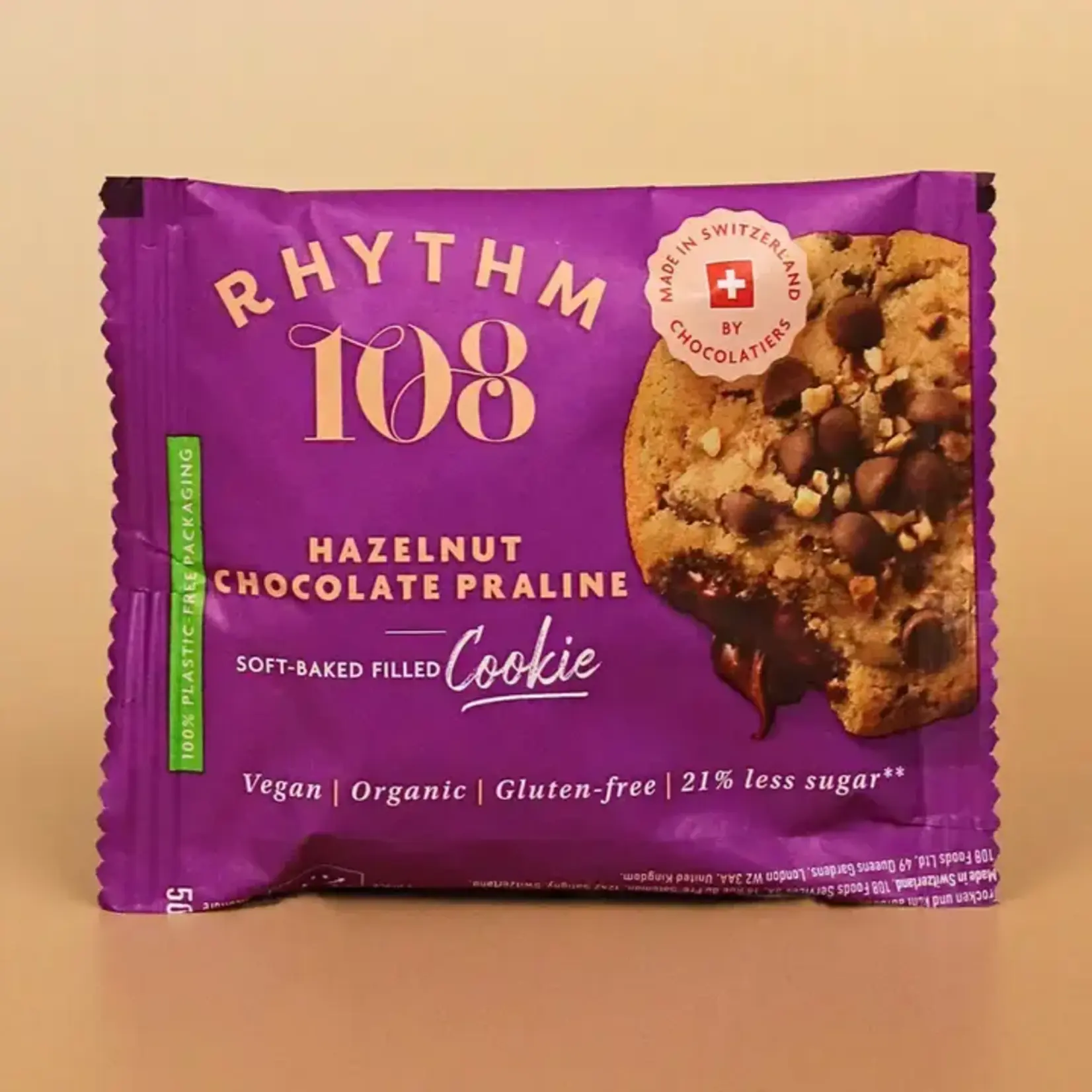 Rhythm 108 RHYTHM Bio Vegan Hazelnut Chocolate Praline Cookie
