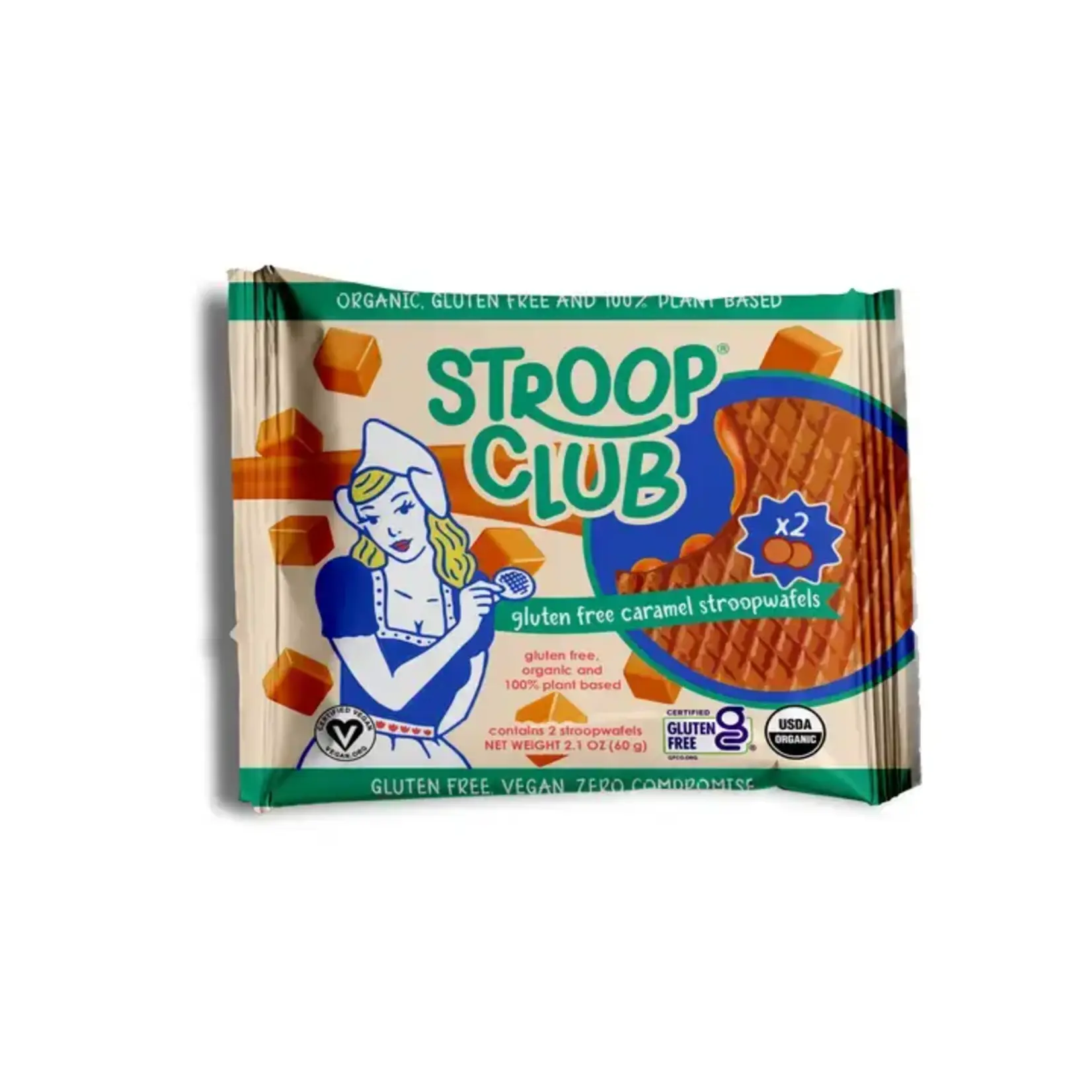STROOP CLUB [V] BIO Vegan Gluten Free Stroopwafel 2-packs |