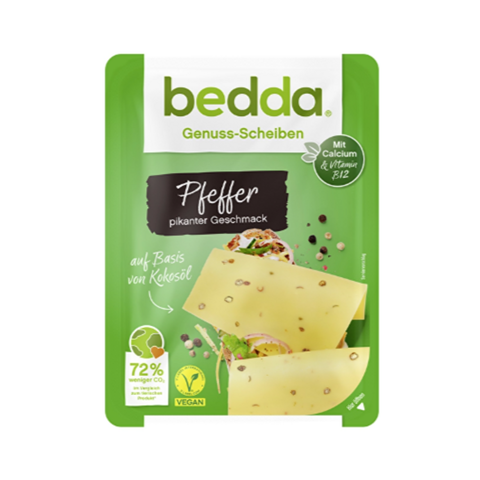 Bedda [V] Vegan Cheese Slices - Pepper