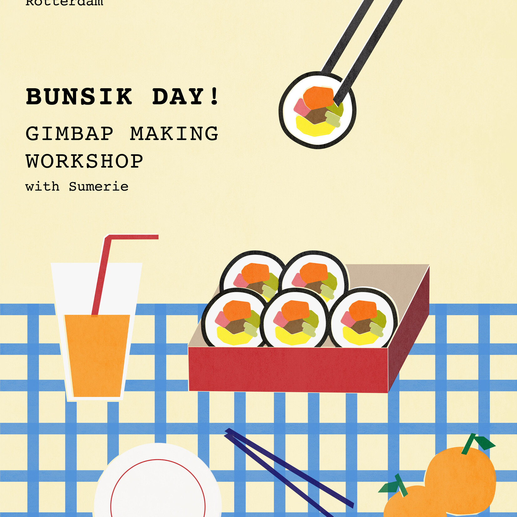 Veggie Garden Workshop 【Bunsik Day with Sumerie — Korean Gimbap Making Workshop】