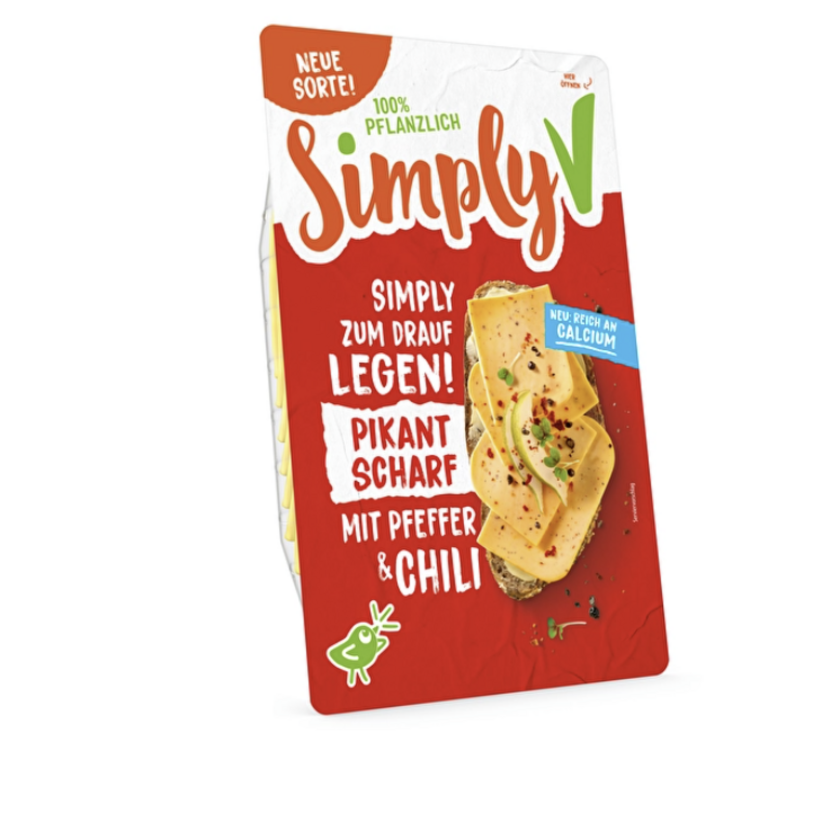 SIMPLY V [V] Vegan Cheese Slices - Spicy with Pepper & Chili