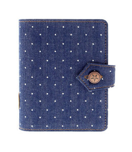 Filofax FILOFAX ORG POCKET DENIM DOTS INDIGO