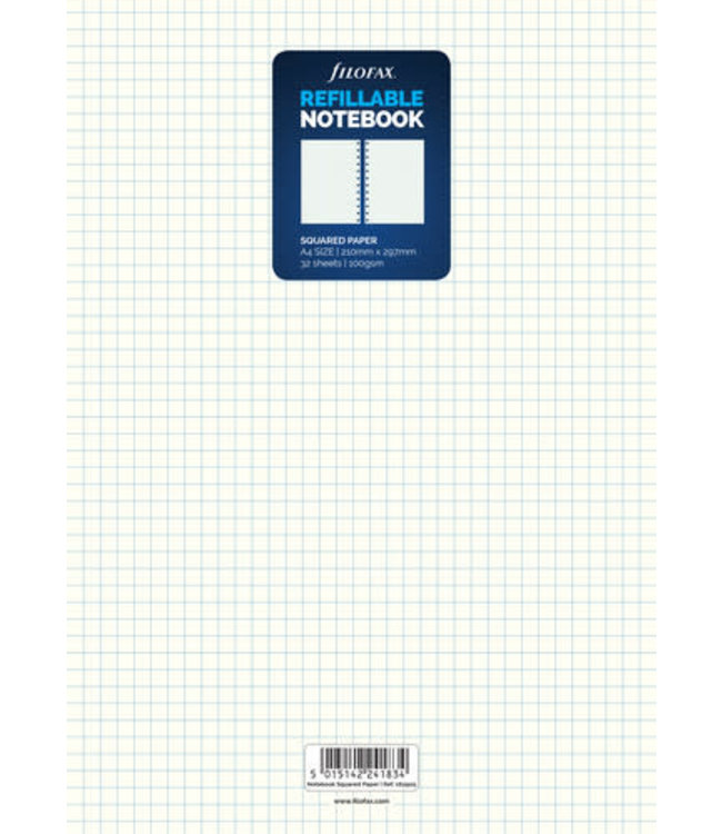 Filofax A4 Notebook Refill White paper