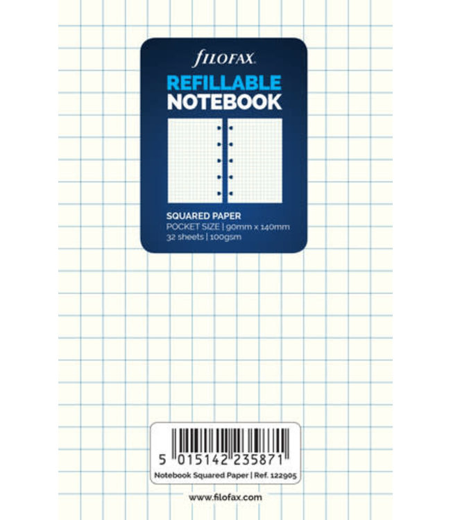 Filofax A5 Notebook refill White Paper