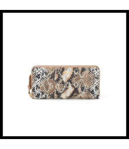 Zip wallet Lezard tan