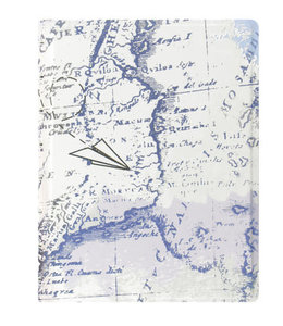 Filofax FILOFAX  NOTEBOOK PATTERNED RULED RETRO MAP A5