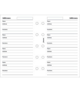 Filofax FILOFAX ORG UND MINI NAME, ADDRESS AND TELEPHONE NUMBER