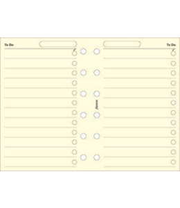 Filofax FILOFAX ORG UND POCKET COTTON CREAM TO DO