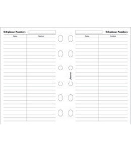 Filofax FILOFAX ORG UND POCKET NAME AND TELEPHONE NUMBER
