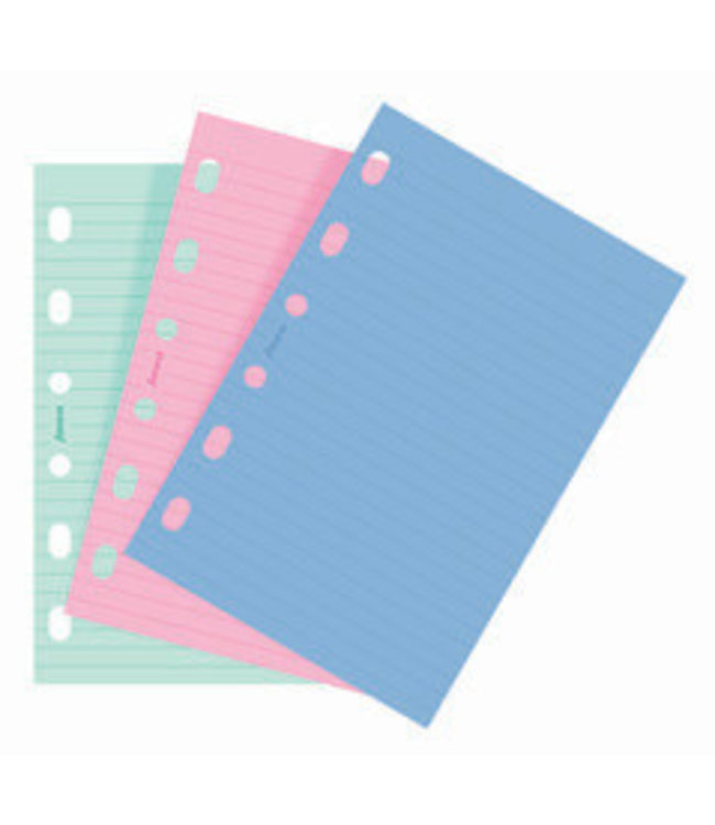 Filofax FILOFAX ORG UND POCKET FASHION COLOURED RULED NOTEPAPER