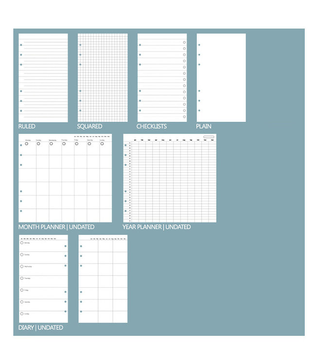 Filofax Personal Clipbook Pastel