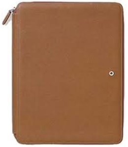 Graf von Faber Castell Writing Case A4 zipped Cognac