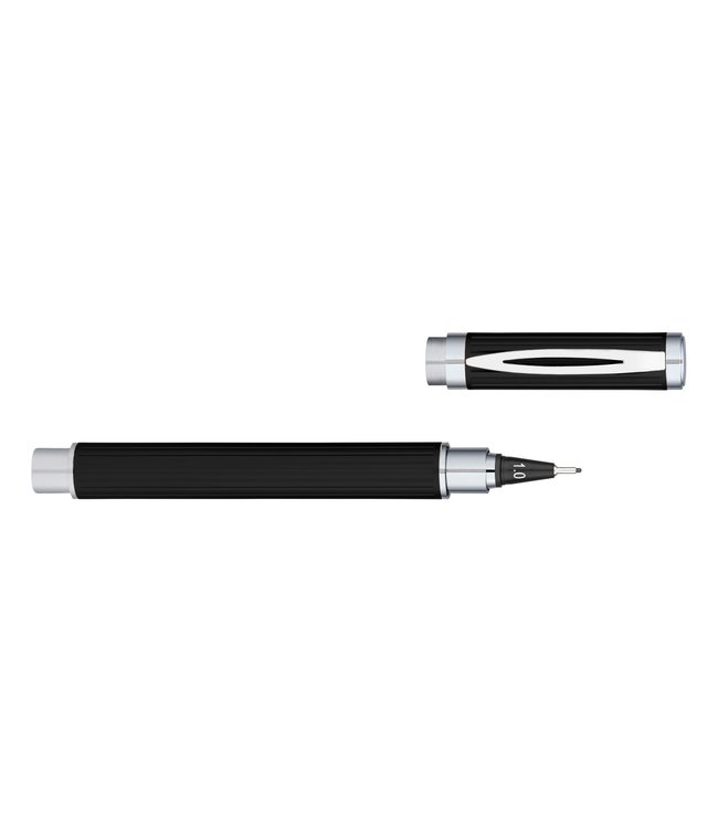 Yookers  Eros fiber pen Black Laquer with vertical lines