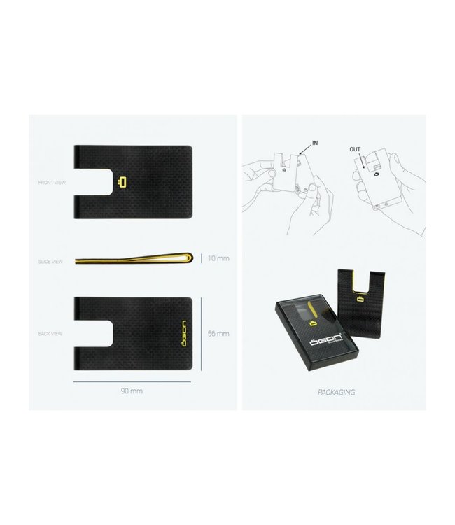 Ögon Card clip Carbon