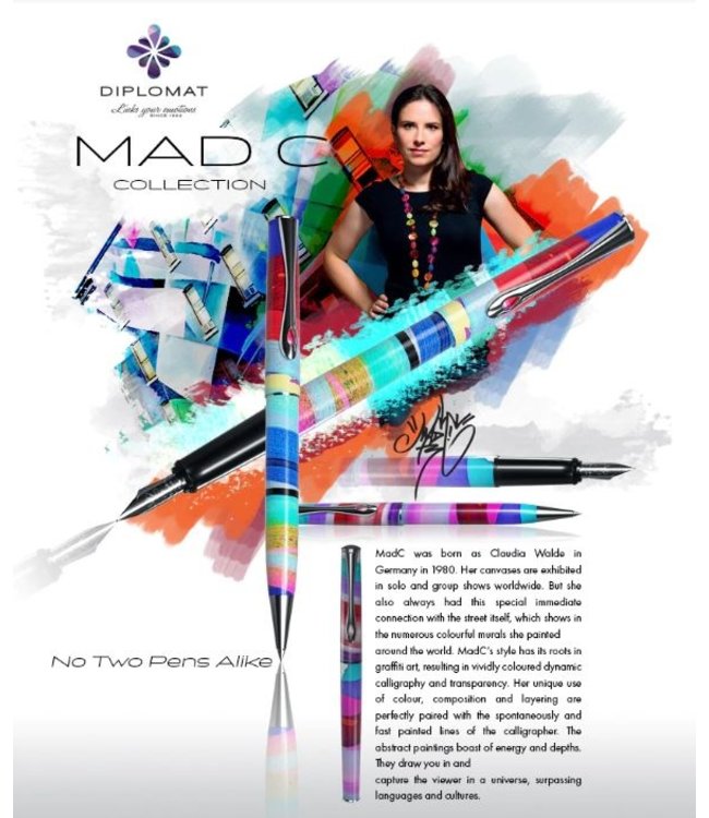 Diplomat Diplomat  balpen Esteem MadC2 blauw caneva