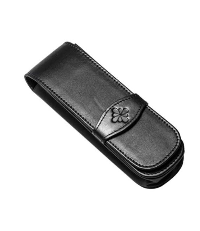 Diplomat DIPLOMAT leather double pen case black