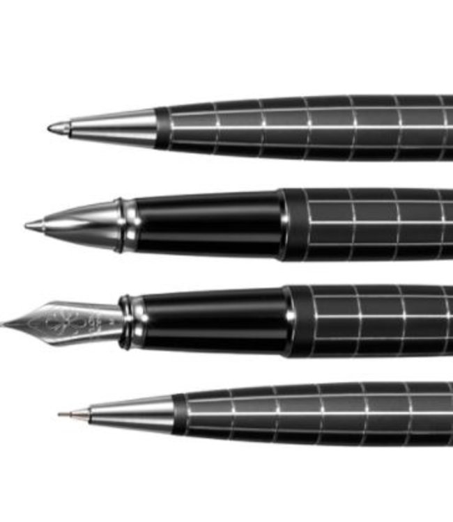 Diplomat Diplomat Excellence A plus rhombus guilloche zwart mat FP/M