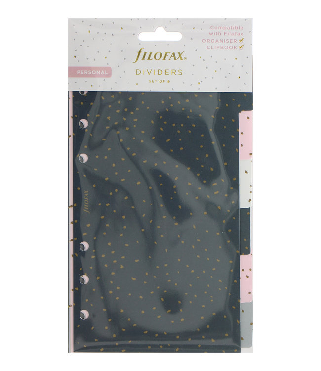 Filofax Personal Organiser dividers Confetti