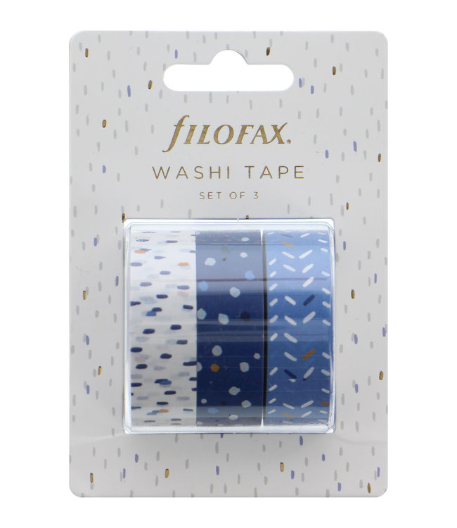 Filofax Washi Tape Set Indigo