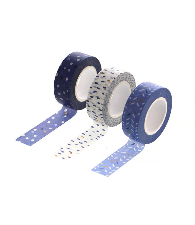 Filofax Washi Tape Set Indigo