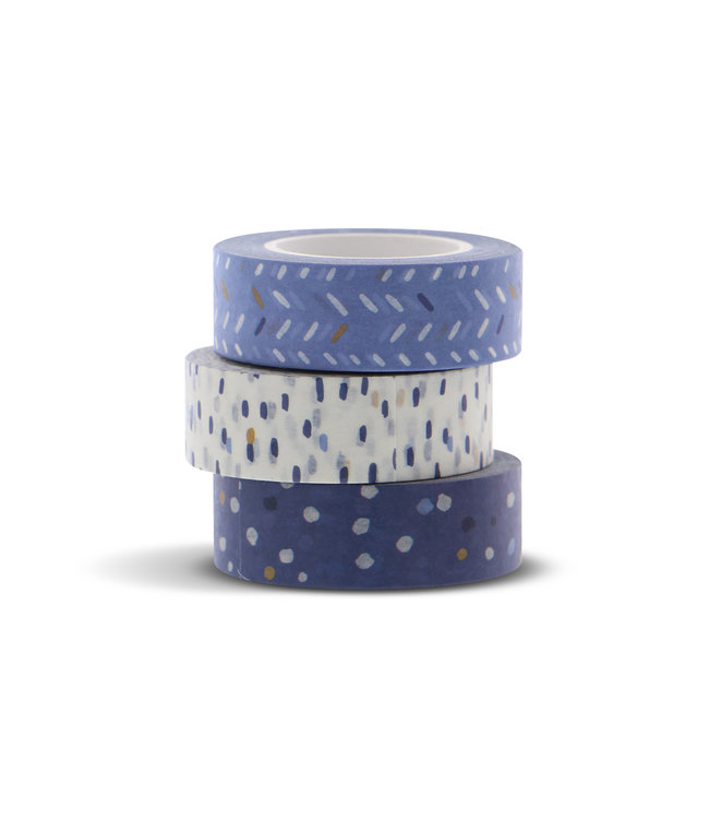 Filofax Washi Tape Set Indigo