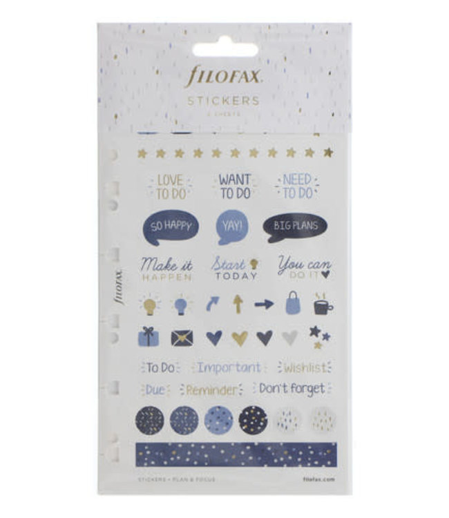 Filofax Stickers Indigo