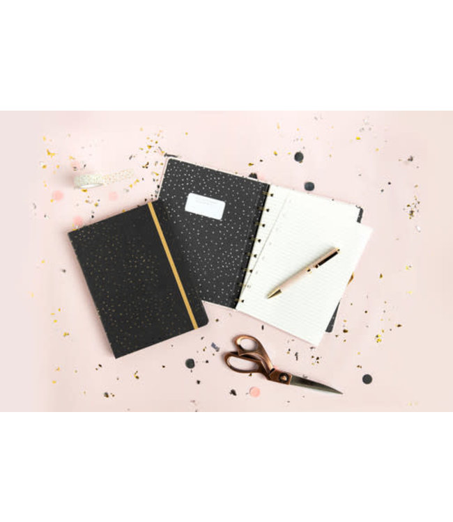 Filofax A5 Notebook Confetti Charcoal