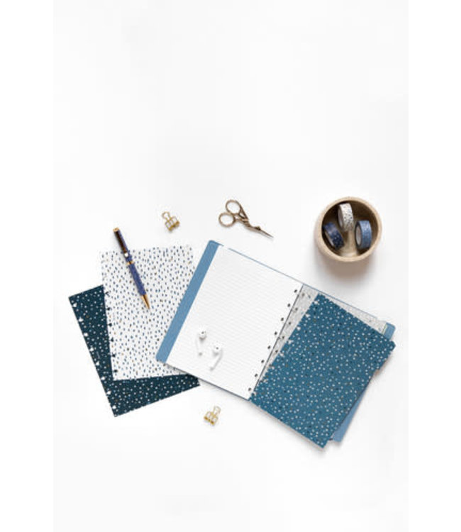 Filofax A5 Notebook dividers Indigo