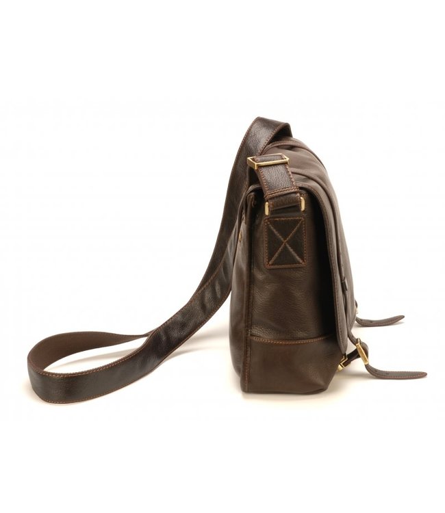 schoudertas Julio kastanjebruin