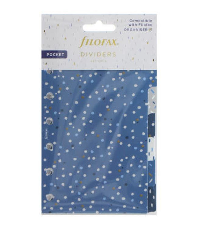 Filofax  Pocket Organser dividers Indigo