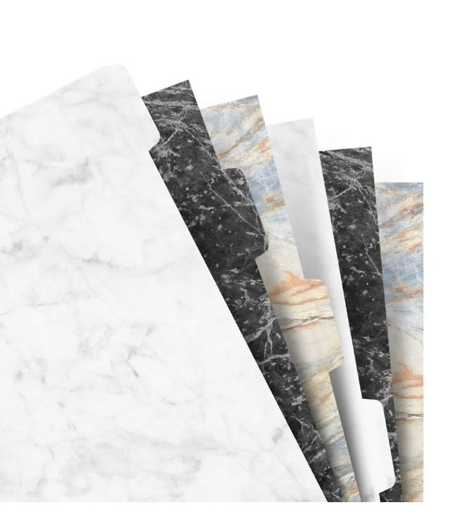 Filofax  A5 notebook index Marmer